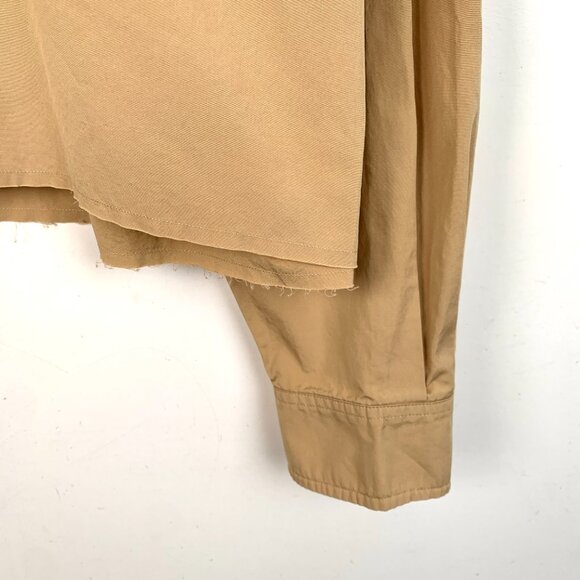 Miu Miu Brown Logo Embroidered Cotton Long-Sleeve Shirt - Picture 5 of 8